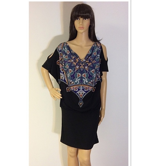 NICOLE by NICOLE MILLER BLACK DRESS - Picture 1 of 5
